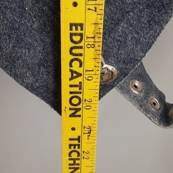 Coastal Cowgirl Suede Backless Heart Shaped Button Halter Waist Coat Vest - Picture 6 of 8